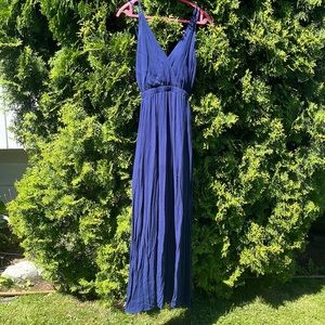 Lulus navy blue maxi dress